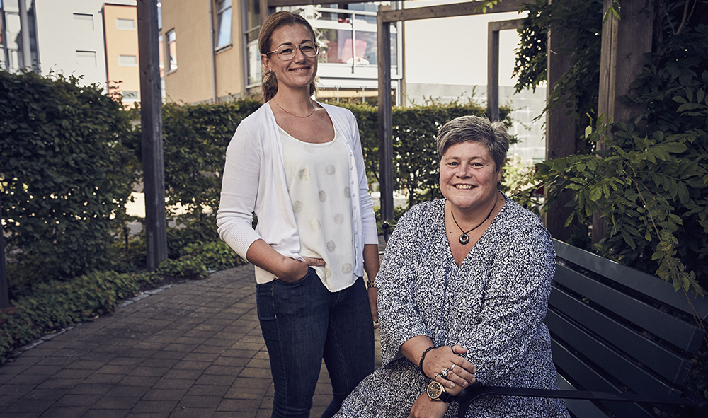 Claudia Ladic och Petra Lilja  i Staffanstorp. Foto: Freddy Billqvist