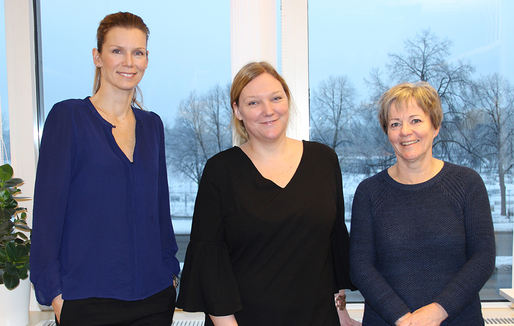 Lisa Målberg, konsultchef, Jenny Andersson, konsultchef och Kristina Irvebrant, konsultchef vid Bemannia.