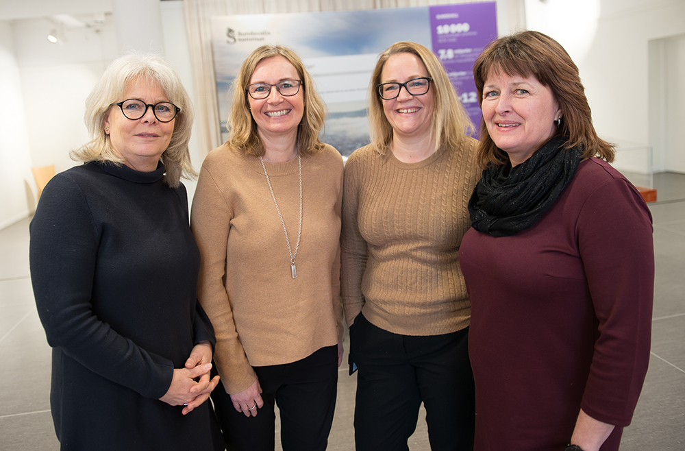 Eva Rönnbäck, Marie Andersson, Marie Ljung och Anita Nordell. Foto: Pär Olert