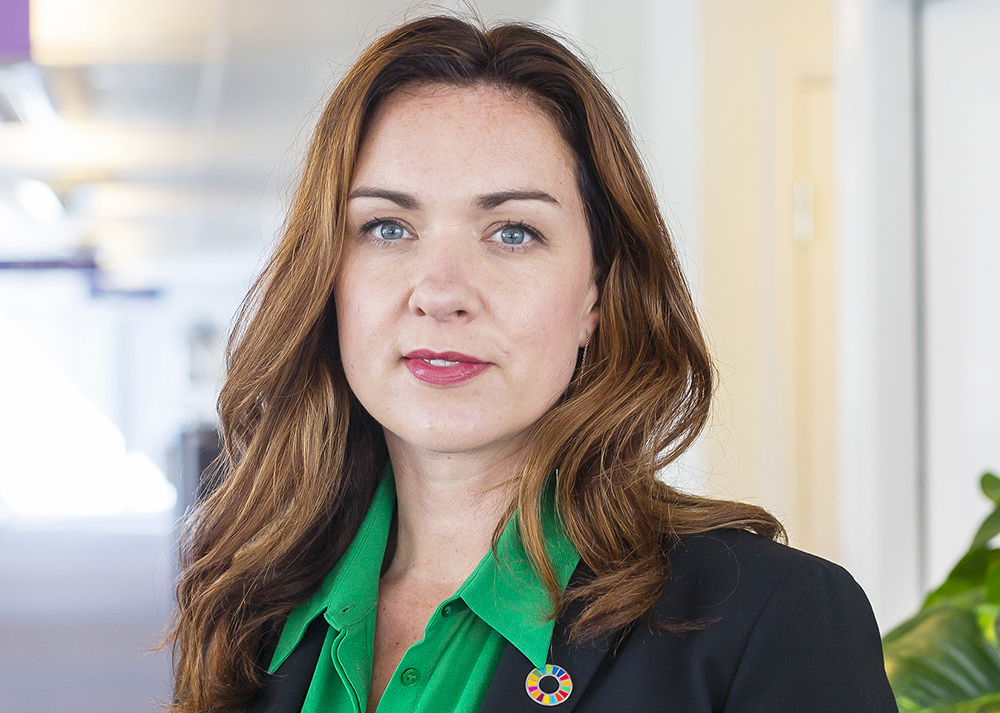 Veronica Magnusson, förbundsordförande för Vision. Foto: Gustav Gräll